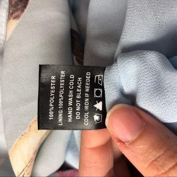 BUDDY LOVE Eva Pale Blue Heather Tie Back Dress S - Picture 7 of 7